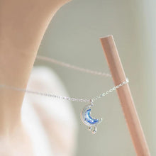 Load image into Gallery viewer, Blue Moon in the Water Bohemia Necklace