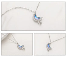 Load image into Gallery viewer, Blue Moon in the Water Bohemia Necklace