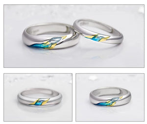 The Other Shore Starry Design Couple Rings