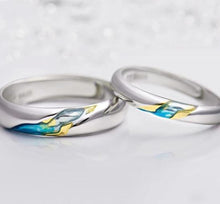 Load image into Gallery viewer, The Other Shore Starry Design Couple Rings