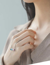 Load image into Gallery viewer, Gradation Crystal Beauty Sunset Symphony Chain Necklace