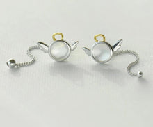 Load image into Gallery viewer, Angel Design Stud Long Line Earrings