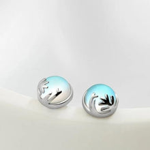 Load image into Gallery viewer, Aurora Forest Stud Earrings