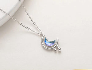 Blue Moon in the Water Bohemia Necklace