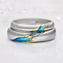 Load image into Gallery viewer, The Other Shore Starry Design Couple Rings