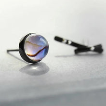 Load image into Gallery viewer, Milky Trail Stud Earrings Magical Stripe Crystal Star