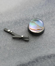 Load image into Gallery viewer, Milky Trail Stud Earrings Magical Stripe Crystal Star