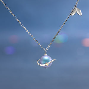 Elegant Colored Pearls Midsummer Night's Dream Design Necklace