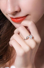 Load image into Gallery viewer, White Cherry Blossom Natural Pearl Shell Flower Branch Rings