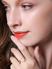 Load image into Gallery viewer, White Cherry Blossom Natural Pearl Shell Flower Branch Rings