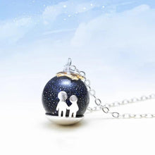 Load image into Gallery viewer, Party Blue Gravel Gem Stone Pendant Necklace