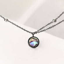 Load image into Gallery viewer, Milky Way Silver Pendant Necklace Galaxy Crystal Black Chain