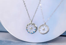 Load image into Gallery viewer, Bohemia Transparent Blue Chain Link Pendant Necklaces