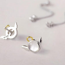 Load image into Gallery viewer, Angel Design Stud Long Line Earrings