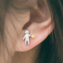 Load image into Gallery viewer, Picking Gold Stars for you Design Stud Earrings