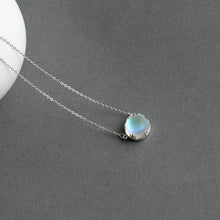 Load image into Gallery viewer, Aurora Pendant Necklace Halo Crystal Gemstone