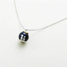 Load image into Gallery viewer, Party Blue Gravel Gem Stone Pendant Necklace