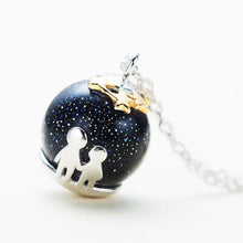 Load image into Gallery viewer, Party Blue Gravel Gem Stone Pendant Necklace