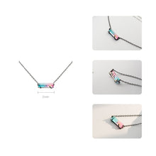 Load image into Gallery viewer, Gradation Crystal Beauty Sunset Symphony Chain Necklace